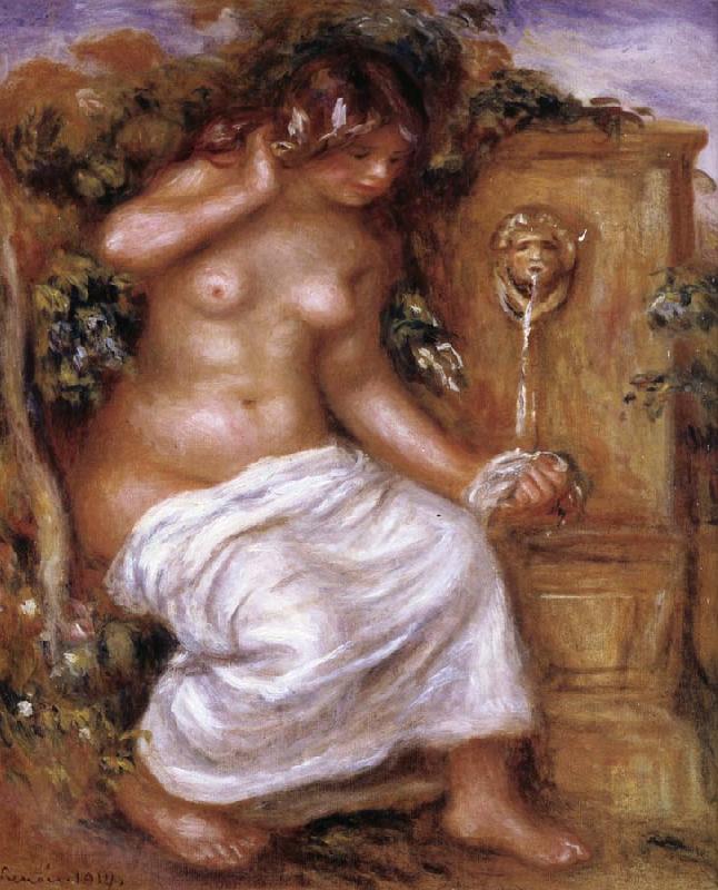 Pierre Renoir The Bather at the Fountain France oil painting art